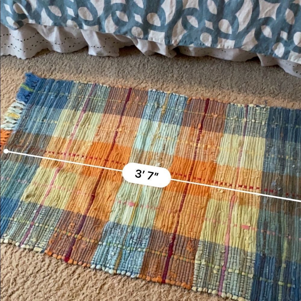 Cotton Multi-color Braided 36”x 48” Rug - Picture 5 of 5